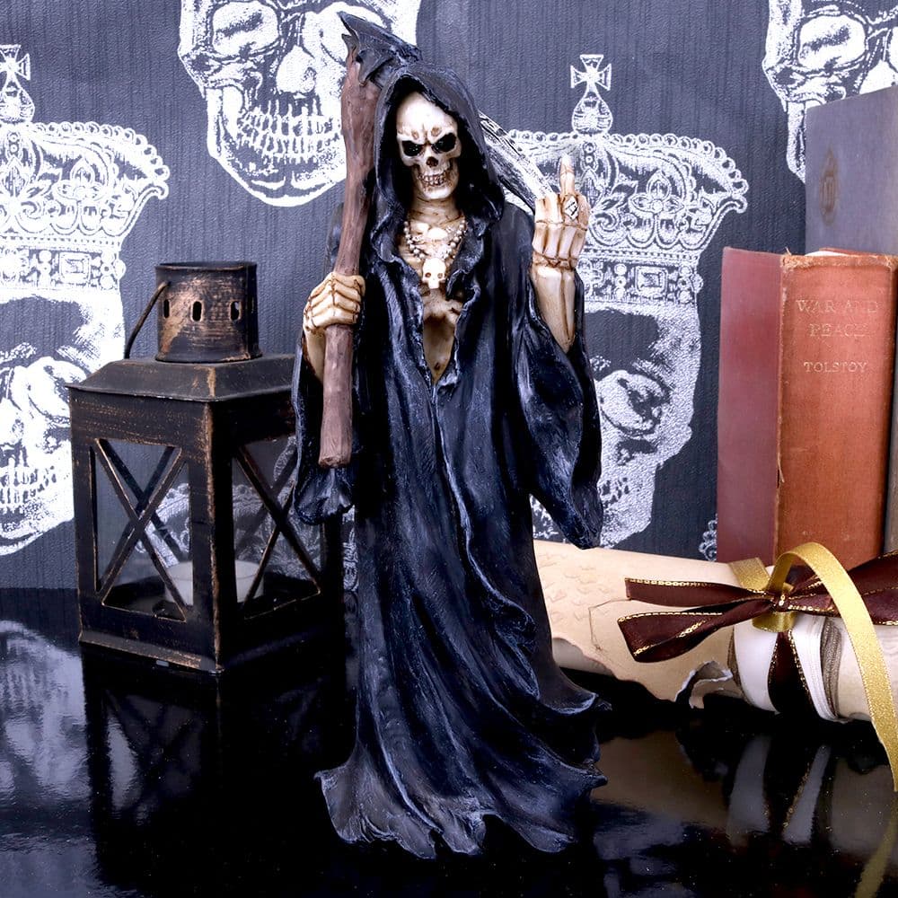Ebros Gift 6 Inch Tall Death On Shelf Gothic Grim Reaper With Scythe - View #12