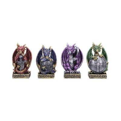 Defend The Hoard Set Of 4 Dragons Figurines