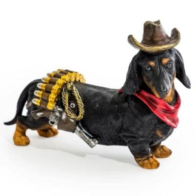 Deputy Dog Dachshund Cowboy Ornament