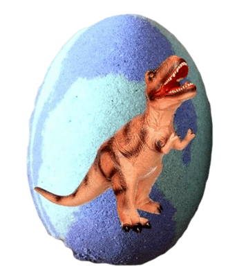 Dinosaur Egg Bath Bomb With Toy Dinosaur Inside