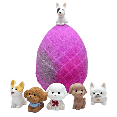 Dog Surprise Toy Mini Figure Inside Bath Bomb