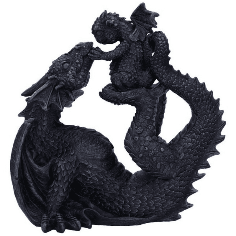 Nemesis Now Dragonling Brood - Set Di 4 Dragoncini, Colori Metallizzati, 4 Cm, Resina Dipinta A Mano