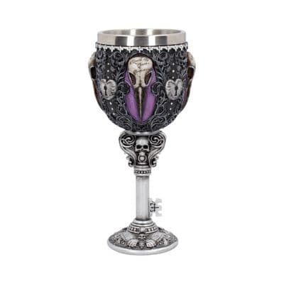 Edgar Allen Poe's Nevermore Raven Wine Goblet
