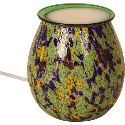 Electric Wax Melt Burner - Green Art Glass