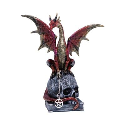 Fate Of The World Dragon On Skull Figurine