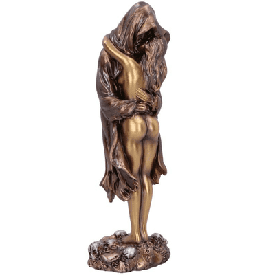 Final Embrace Reaper Hugging Woman Ornament
