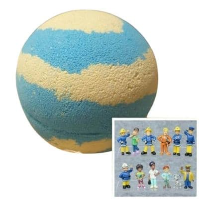 Firefighter Sam Themed Toy Inside Surprise Treasure Bath Bomb