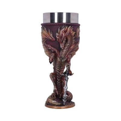 Flame Blade Red Dragon Wine Goblet
