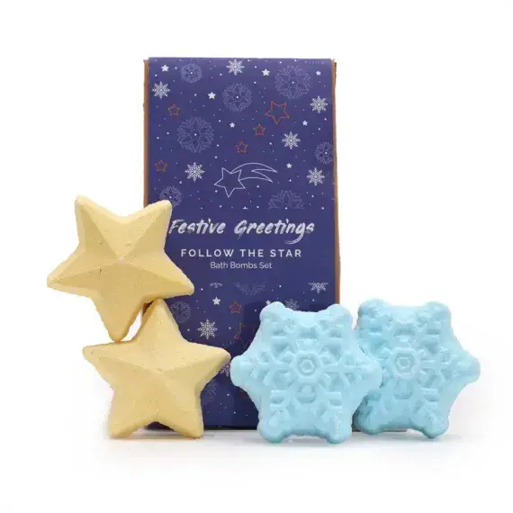 Follow the Star Christmas Bath Bomb Gift Pack | Bonnebombe Deal Kent UK