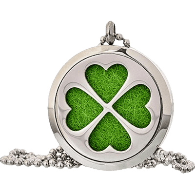 Four Leaf Clover Aromatherapy Jewellery Necklace - 30mm
