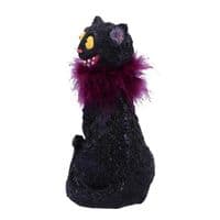Furgus Black Cat With Feather Boa Figurine | Nemesis Now Deal Kent