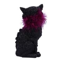 Furgus Black Cat With Feather Boa Figurine | Nemesis Now Deal Kent