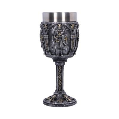 Gallant Medieval Knight Metallic Goblet
