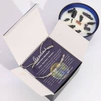 Gemini Zodiac Star Sign Crystal Candle With Gemstone Bracelet | Soy Wax Candles Deal Kent