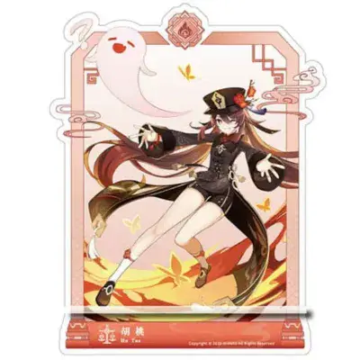 Genshin Impact Hu Tao Acrylic Phone Stand