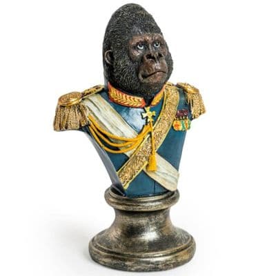 Gentry Gorilla Bust Blue
