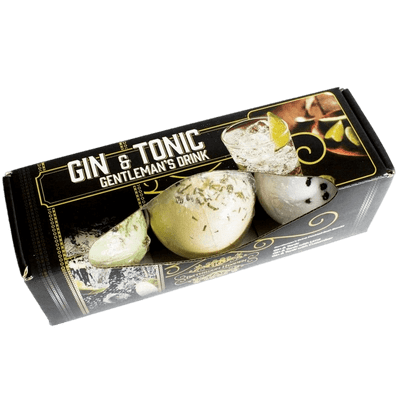 Gin and Tonic Gentleman's Cocktail Drink Bath Bomb Gift Set