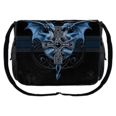 Gothic Dragon Messenger Bag Dragon Duo