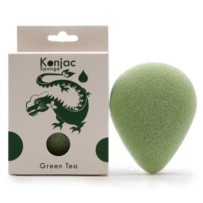 Green Tea Teardrop Konjac Sponge