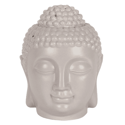 Grey Giant Buddha Head Ceramic Wax Burner