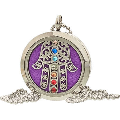 Hamsa Chakra Aromatherapy Jewellery Necklace - 30mm