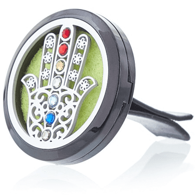 Hamsa Chakra Car Diffuser Aromatherapy Locket Kit