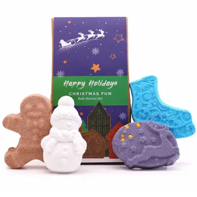Happy Holidays Christmas Fun Bath Bomb Gift Pack