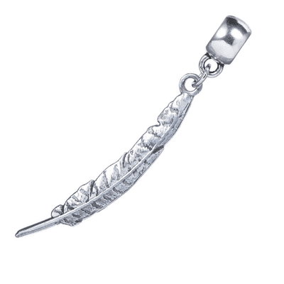 Harry Potter Feather Quill Silver Plated Slider Charm