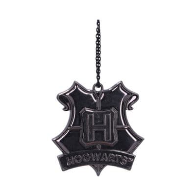 Harry Potter Hogwarts Silver Crest Hanging Ornament