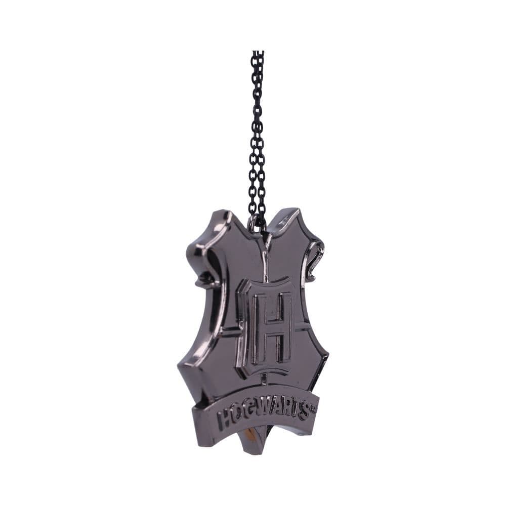 Harry Potter Hogwarts Silver Crest Hanging Ornament I Nemesis Now Shop