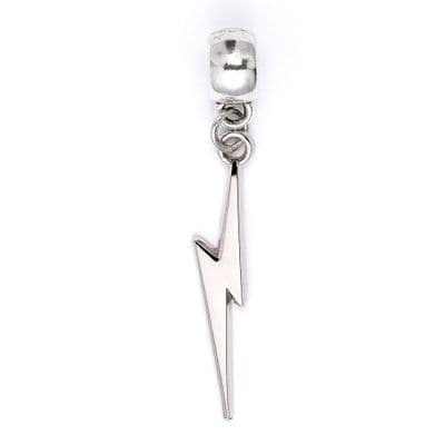 Harry Potter Lightning Bolt Silver Plated Slider Charm