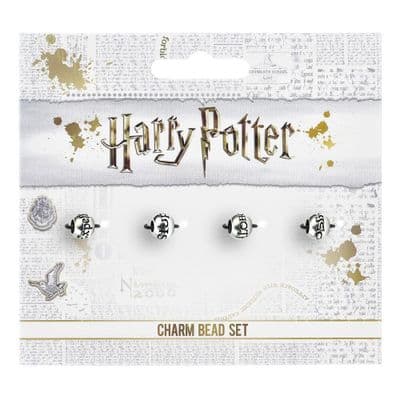 Harry Potter Slider Charm Spells Bead Spacers 4 Pack