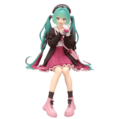 Hatsune Miku Autumn Date Pink Noodle Stopper Anime Figure