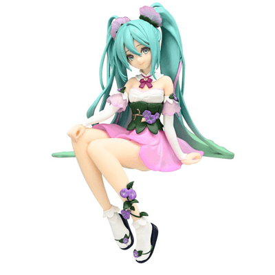 Hatsune Miku Flower Fairy Morning Glory Pink Noodle Stopper Anime Figure