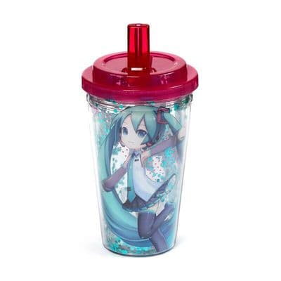 Hatsune Miku Shatterproof Cold Drinks Cup & Straw