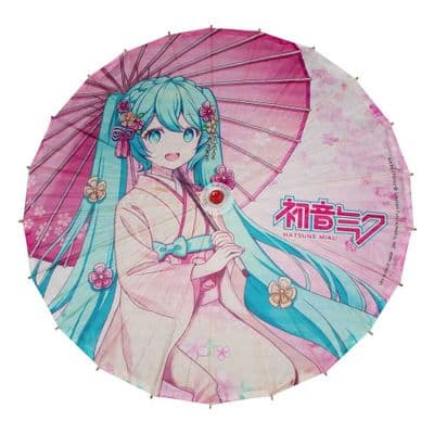 Hatsune Miku Traditional Bamboo & Paper Parasol