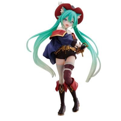 Hatsune Miku Wonderland Puss In Boots Anime Figurine