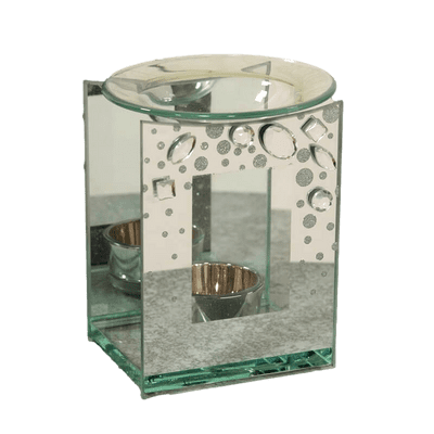 Hestia Large Crystals Glass Wax Melter / Oil Burner