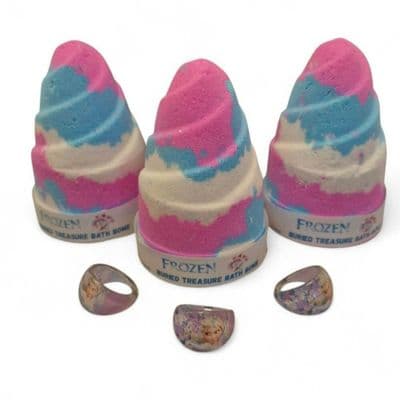 Hidden Treasure Bath Bomb with Frozen Themed Ring Inside