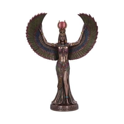 Isis Ancient Egyptian Goddess Of Magic & Wisdom Bronze Statue