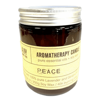 Lavender & Geranium Peace Soy Wax Aromatherapy Candle