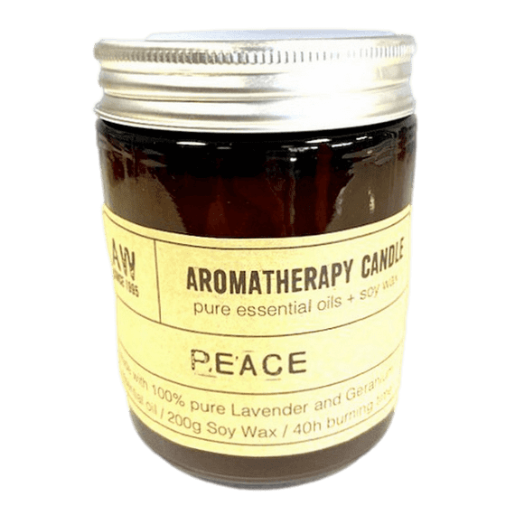 Peace Lavender & Geranium Vegan Soy Wax Aromatherapy Candle