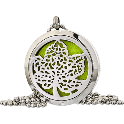 Leaf Aromatherapy Jewellery Necklace - 30mm