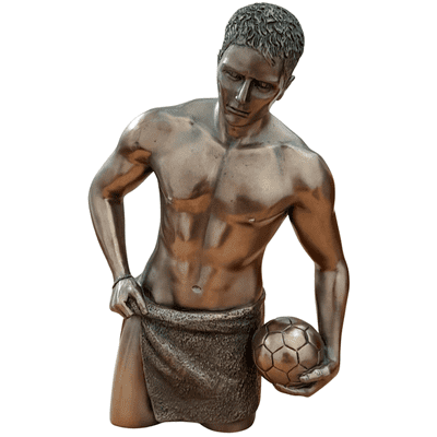 Lean On Me Footballer Torso Ornament