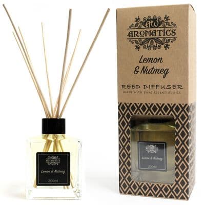Lemon & Nutmeg Essential Oil Reed Diffuser - 200ml