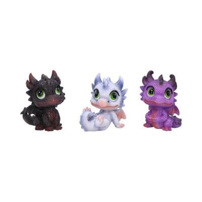 Little Hordlings Set Of 3 Cute Baby Dragon Figurines