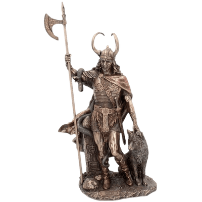 Loki Norse Viking Trickster God Cold Cast Bronze Sculpture