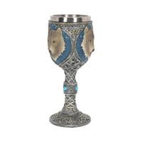 Lone Grey Wolf Wine Goblet | Nemesis Now Shop Herne Bay Kent UK