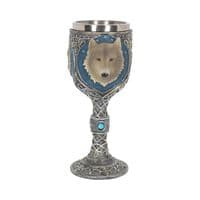 Lone Grey Wolf Wine Goblet | Nemesis Now Shop Herne Bay Kent UK