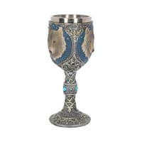 Lone Grey Wolf Wine Goblet | Nemesis Now Shop Herne Bay Kent UK